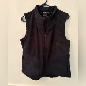 SPYDER Active Women’s Black Sleeveless Zip Front Textured Vest SZ L